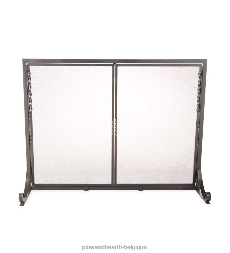 60H0822889 Plow & Hearth pare-feu Deep Creek avec portes cheminée