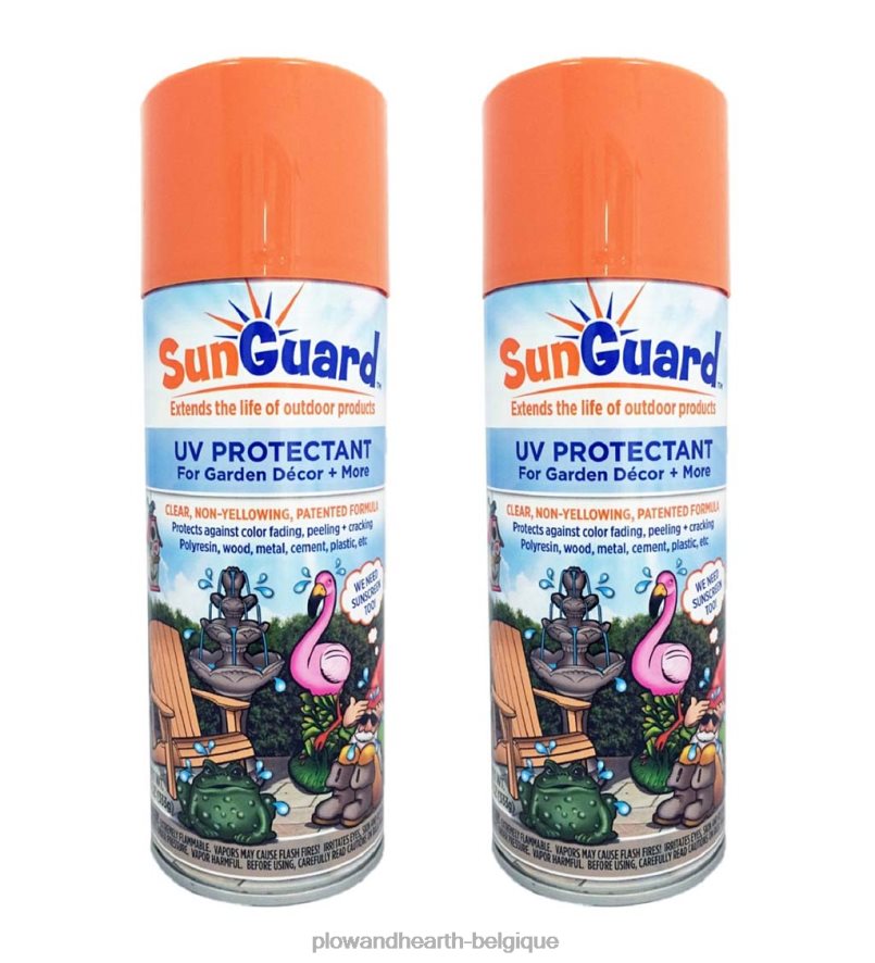 60H082116 Plow & Hearth Spray protecteur UV Sunguard pour décoration extérieure, paquet de 2 cour et jardin