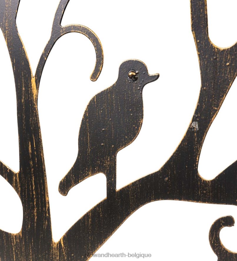 60H082169 Plow & Hearth Tonnelle de jardin en forme d'arbre de vie en métal avec portail cour et jardin