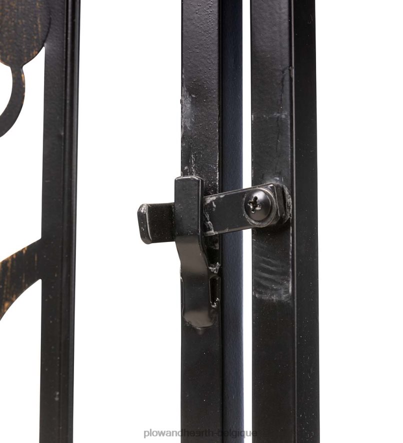 60H082169 Plow & Hearth Tonnelle de jardin en forme d'arbre de vie en métal avec portail cour et jardin