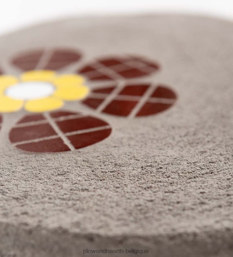 60H082194 Plow & Hearth tremplin en mosaïque - rouge cour et jardin