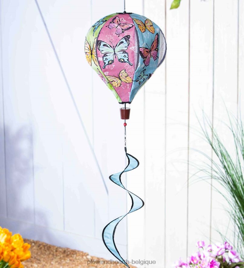 60H082279 Plow & Hearth spinner de ballon de jardin de printemps - forsythia cour et jardin