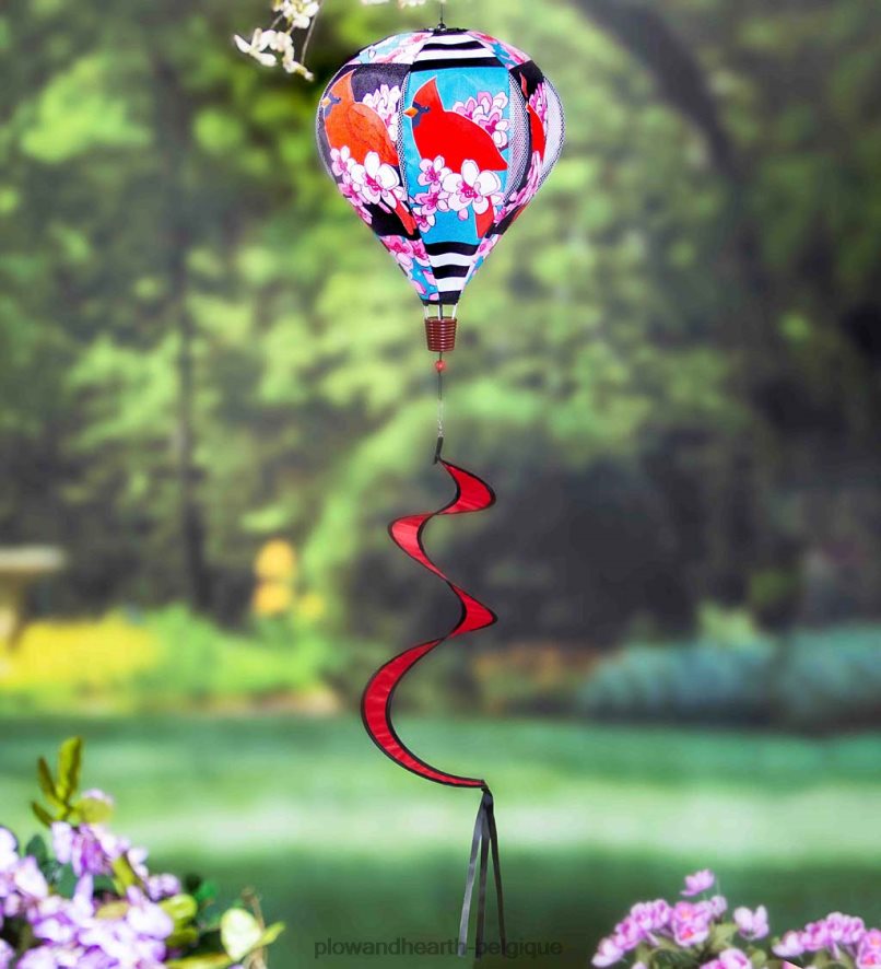 60H082279 Plow & Hearth spinner de ballon de jardin de printemps - forsythia cour et jardin
