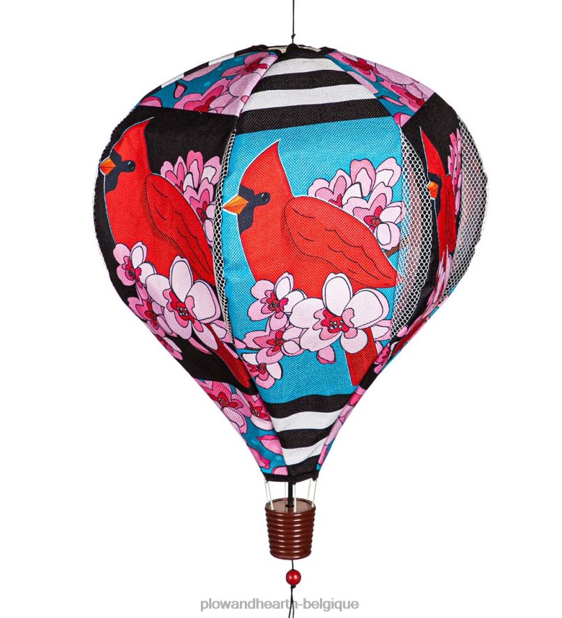 60H082279 Plow & Hearth spinner de ballon de jardin de printemps - forsythia cour et jardin