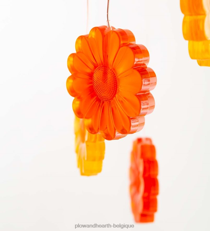 60H082373 Plow & Hearth mobile solaire à couleurs changeantes avec tournesols cour et jardin