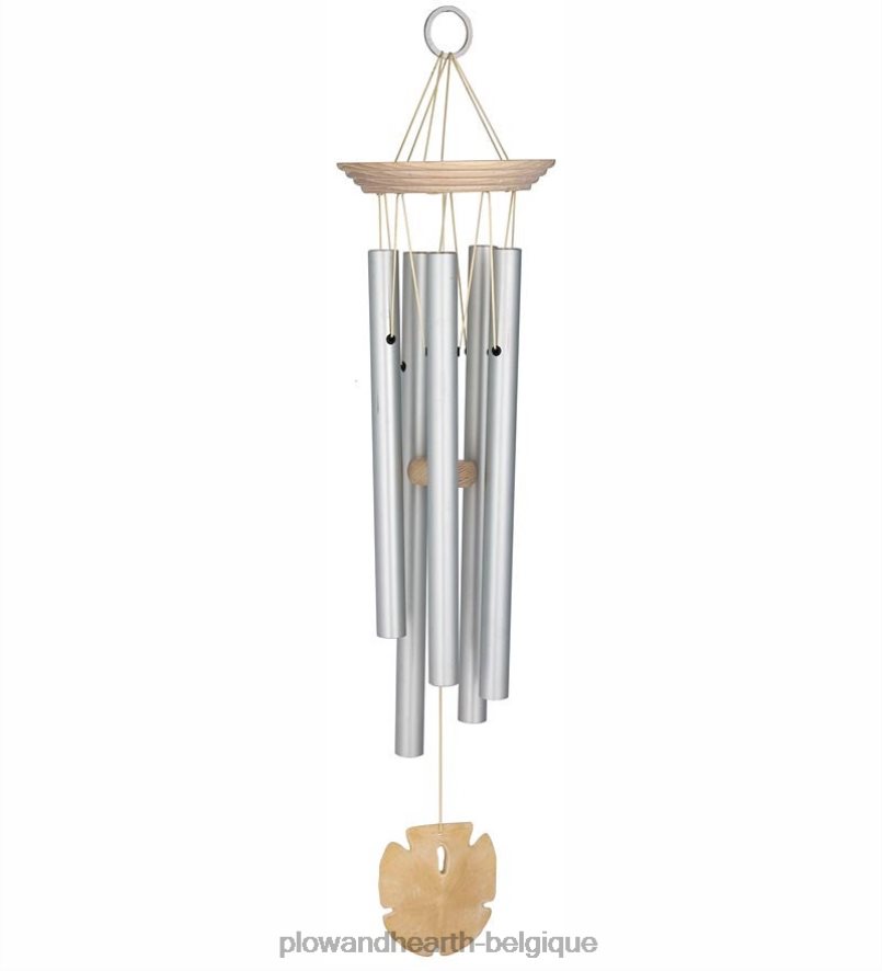 60H082392 Plow & Hearth Carillon à vent en aluminium en forme de dollar de sable cour et jardin