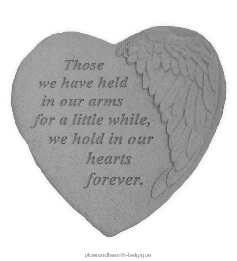 60H082410 Plow & Hearth ceux qui détenaient la pierre de la mémoire du cœur cour et jardin