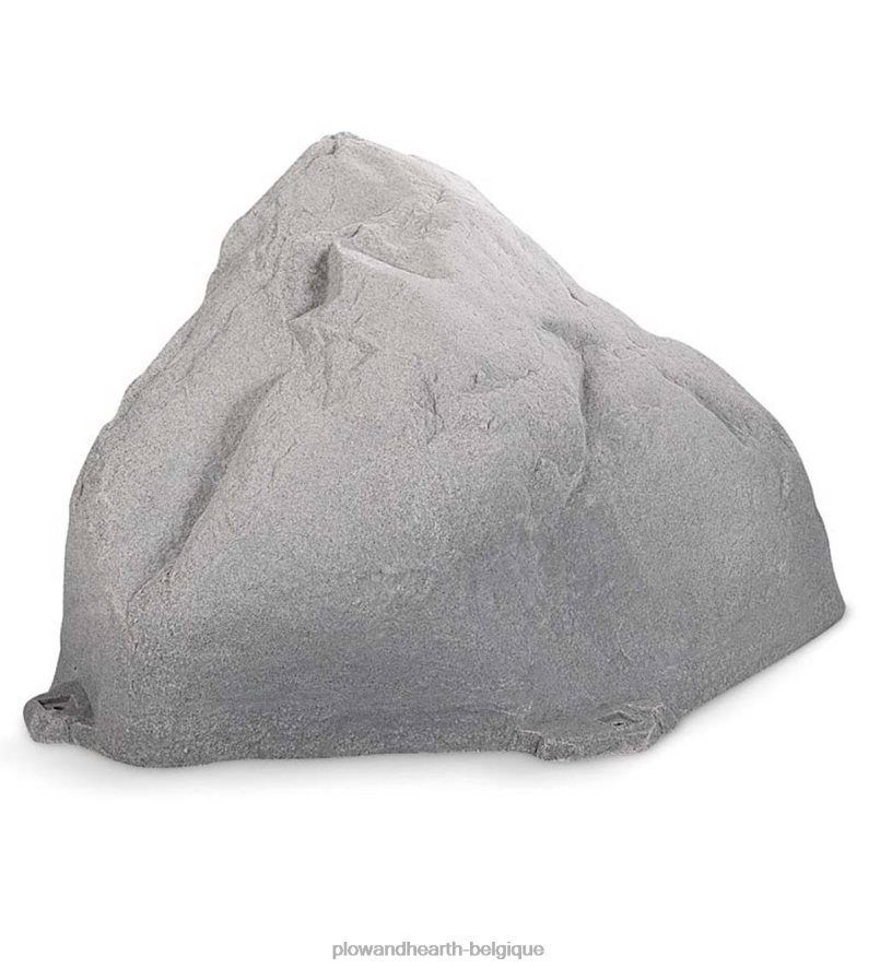 60H08273 Plow & Hearth Mock rock moyen fabriqué aux États-Unis - gris cour et jardin