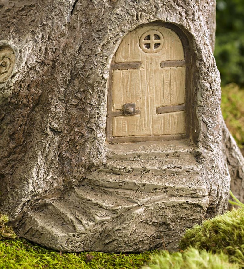 60H08274 Plow & Hearth bain d'oiseaux de jardin féerique grandeur nature cour et jardin