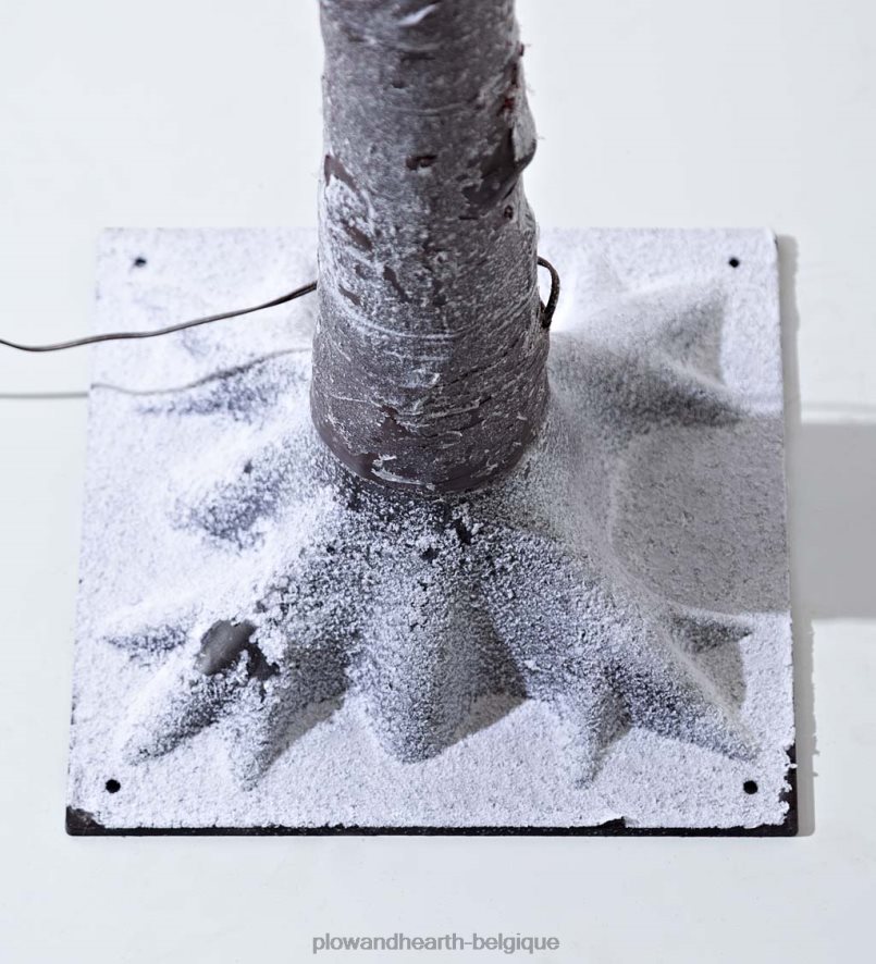 60H082470 Plow & Hearth Arbre dollar en argent rose à éclairage électrique intérieur/extérieur cour et jardin