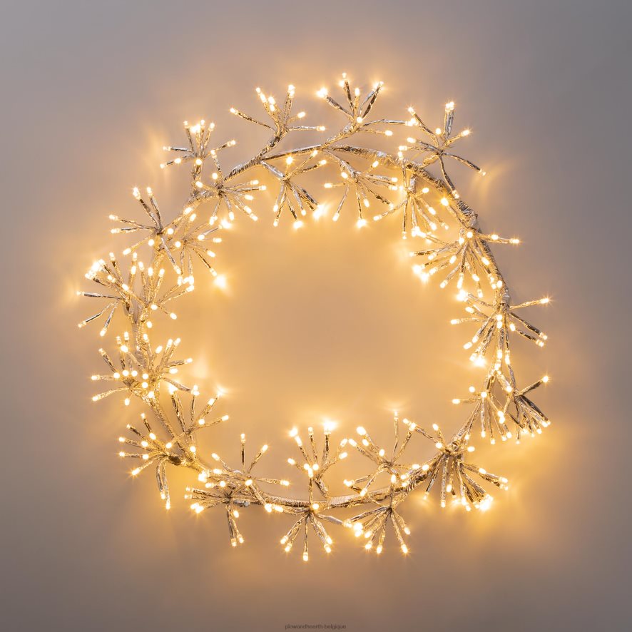 60H08210 Plow & Hearth Décoration de vacances de couronne lumineuse électrique intérieure/extérieure cour et jardin