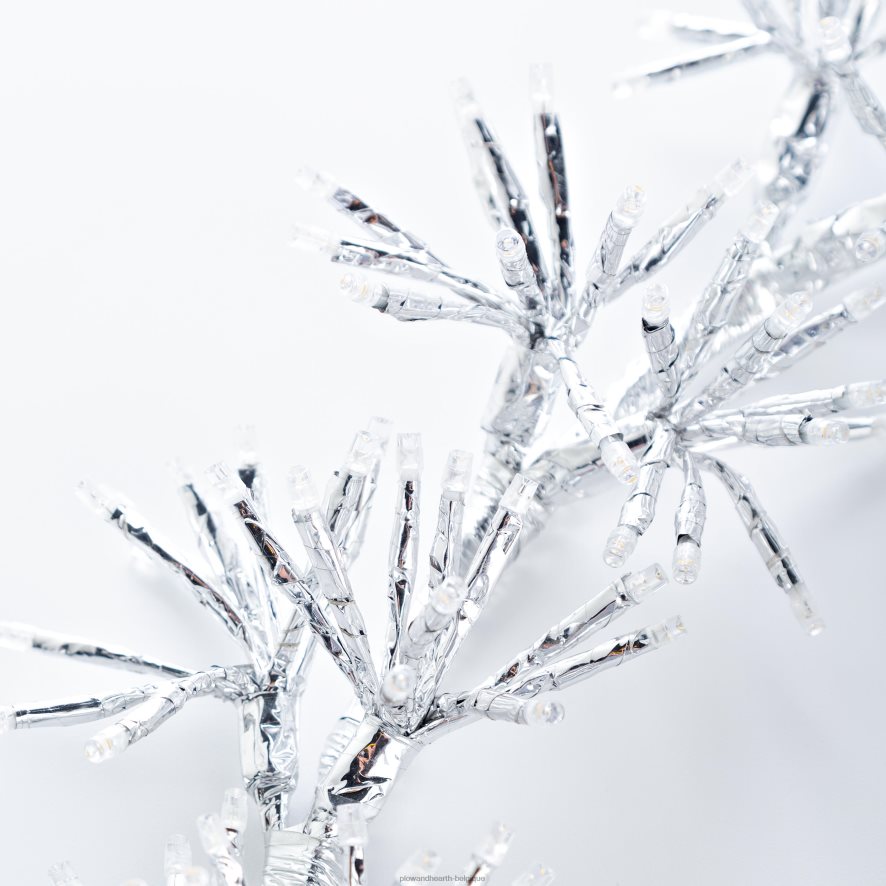 60H08210 Plow & Hearth Décoration de vacances de couronne lumineuse électrique intérieure/extérieure cour et jardin