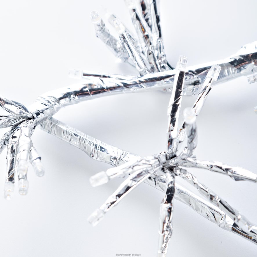 60H0829 Plow & Hearth Décoration de vacances en forme d'étoile éclairée électrique intérieure/extérieure cour et jardin