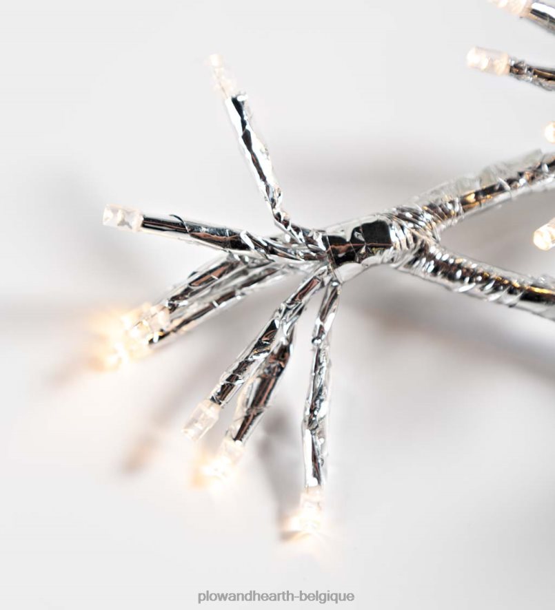 60H0829 Plow & Hearth Décoration de vacances en forme d'étoile éclairée électrique intérieure/extérieure cour et jardin