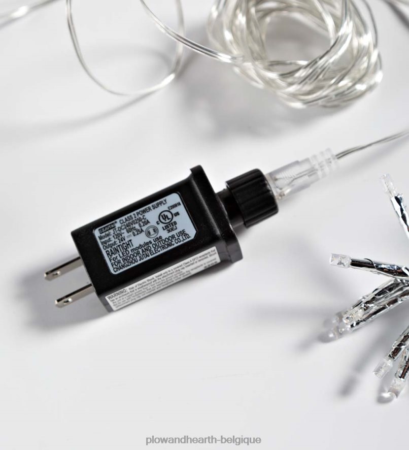 60H0829 Plow & Hearth Décoration de vacances en forme d'étoile éclairée électrique intérieure/extérieure cour et jardin