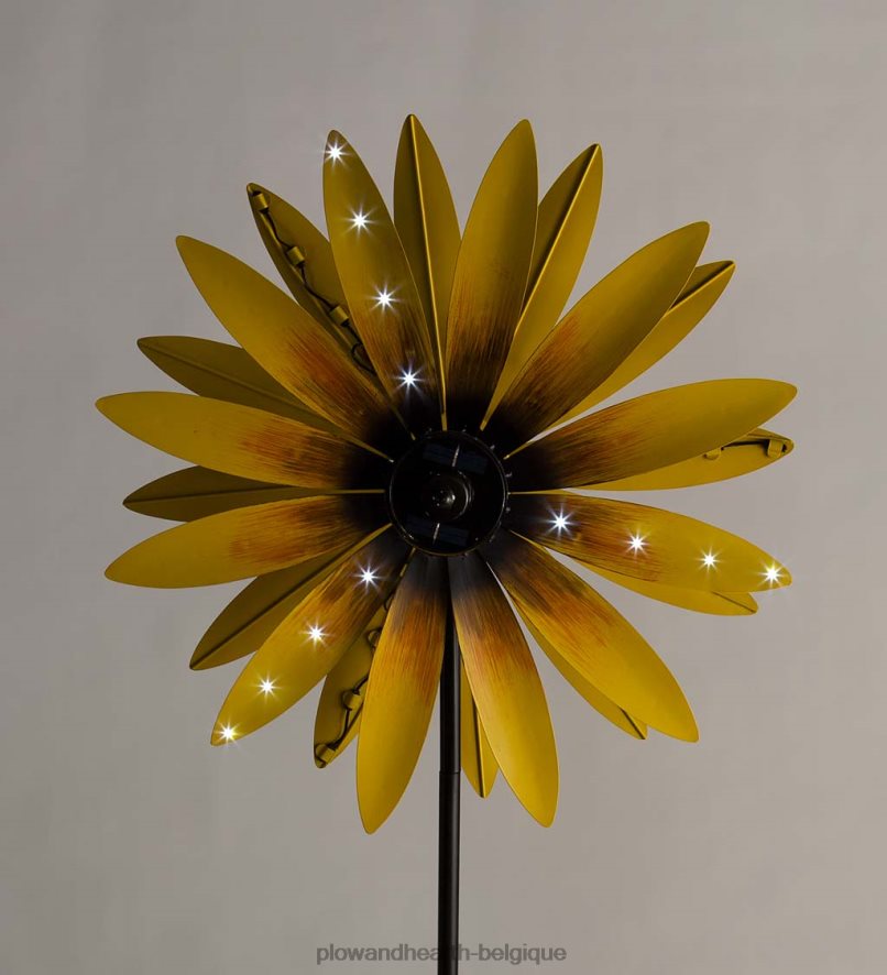 60H082184 Plow & Hearth éolienne solaire tournesol cour et jardin