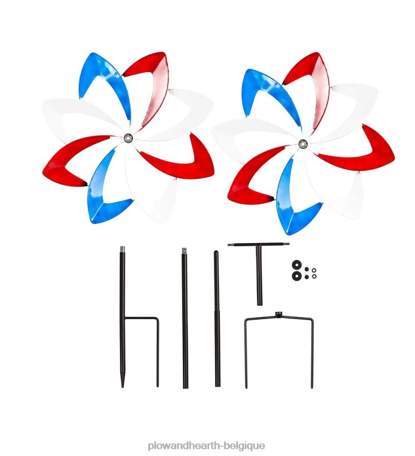 60H082380 Plow & Hearth Moulin à vent à pales Americana cour et jardin