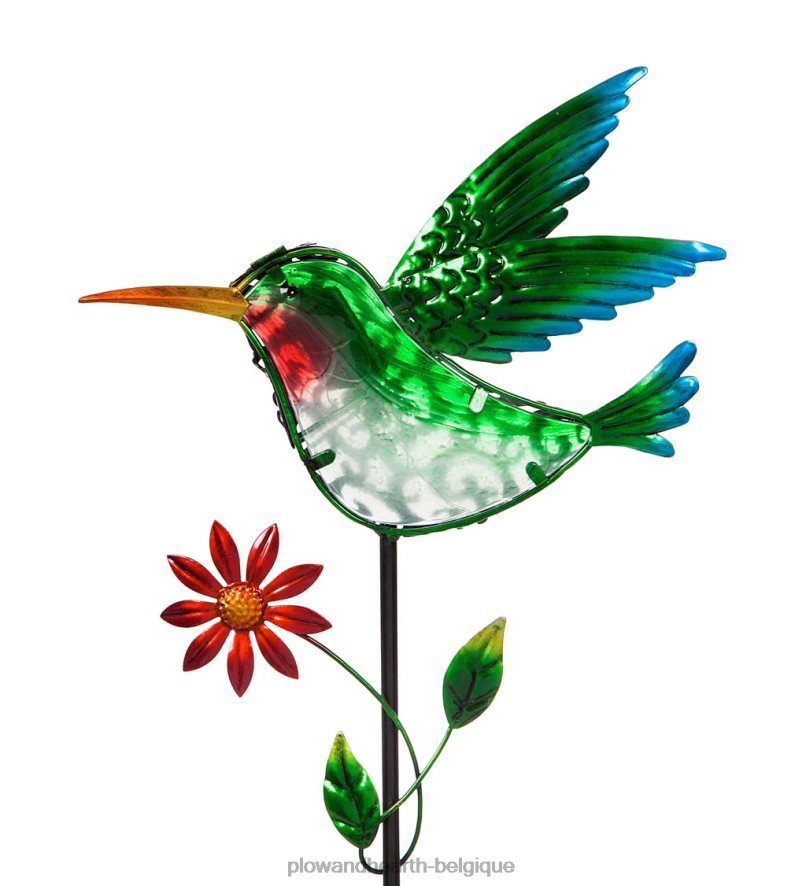 60H082243 Plow & Hearth Piquet de jardin solaire secret 36 h - gnome cour et jardin