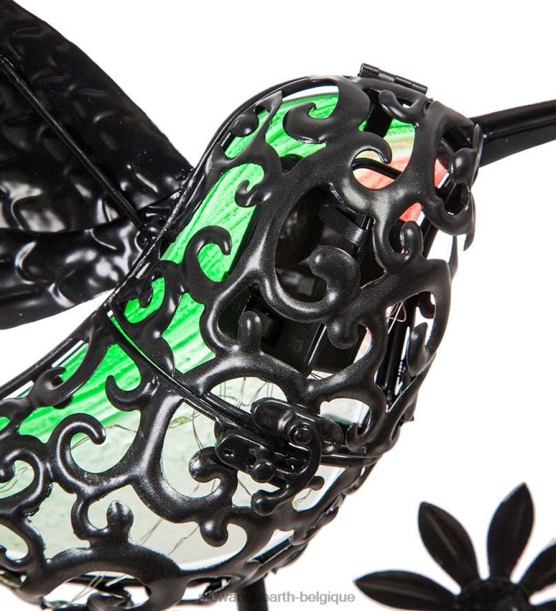 60H082243 Plow & Hearth Piquet de jardin solaire secret 36 h - gnome cour et jardin