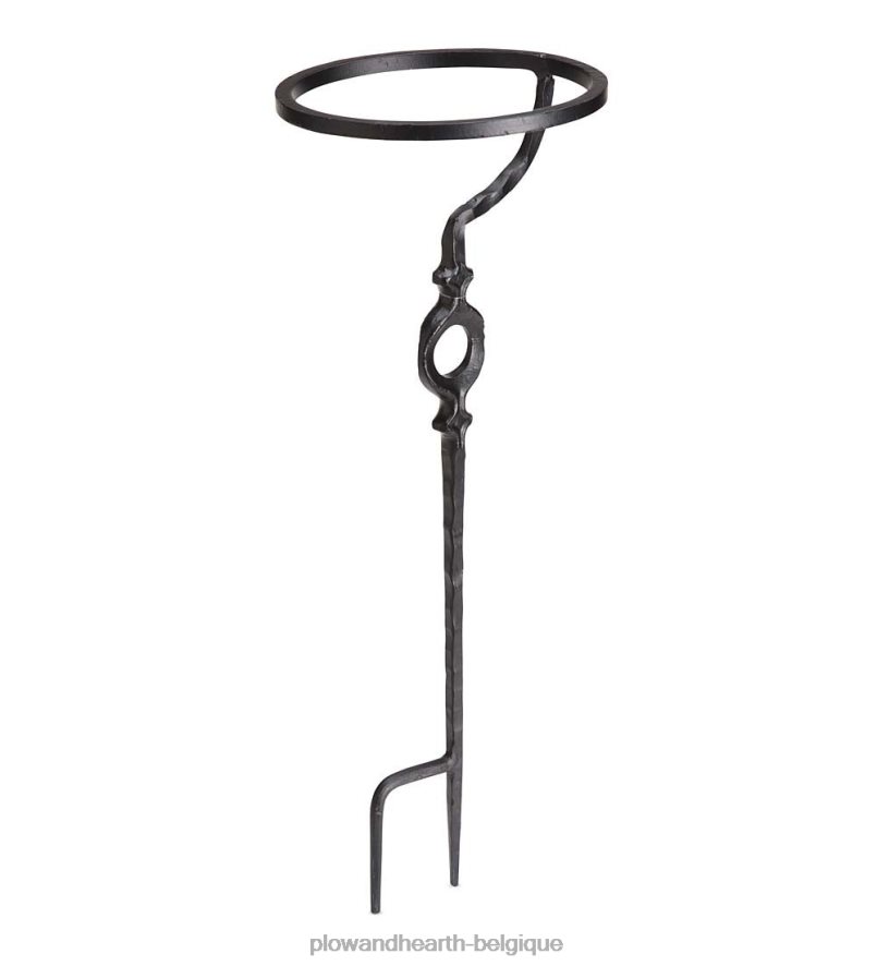 60H08266 Plow & Hearth boules d'observation en acier inoxydable et présentoirs en fer cour et jardin