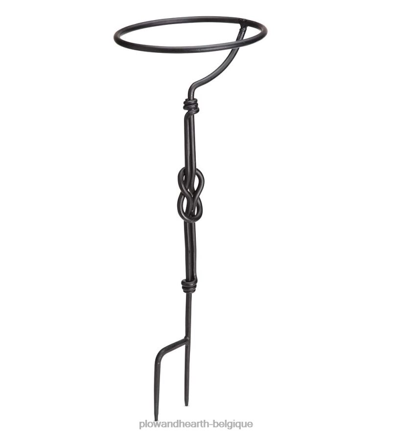 60H08266 Plow & Hearth boules d'observation en acier inoxydable et présentoirs en fer cour et jardin