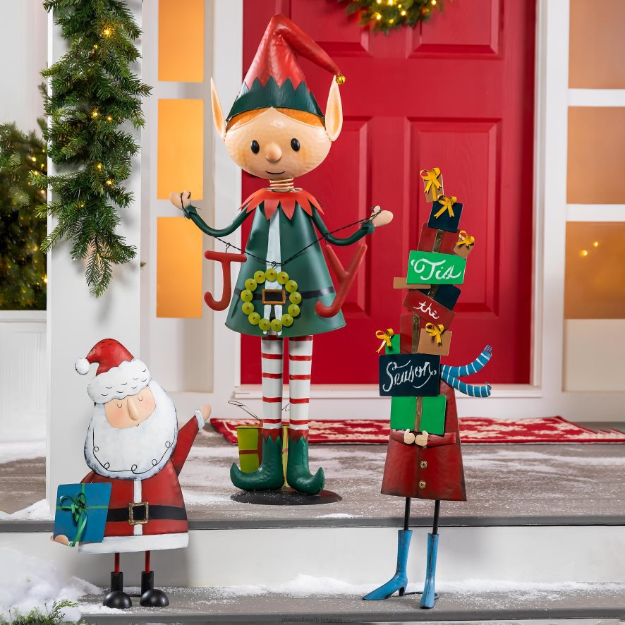 60H082145 Plow & Hearth Statue de jardin de dame en métal intérieur/extérieur cour et jardin