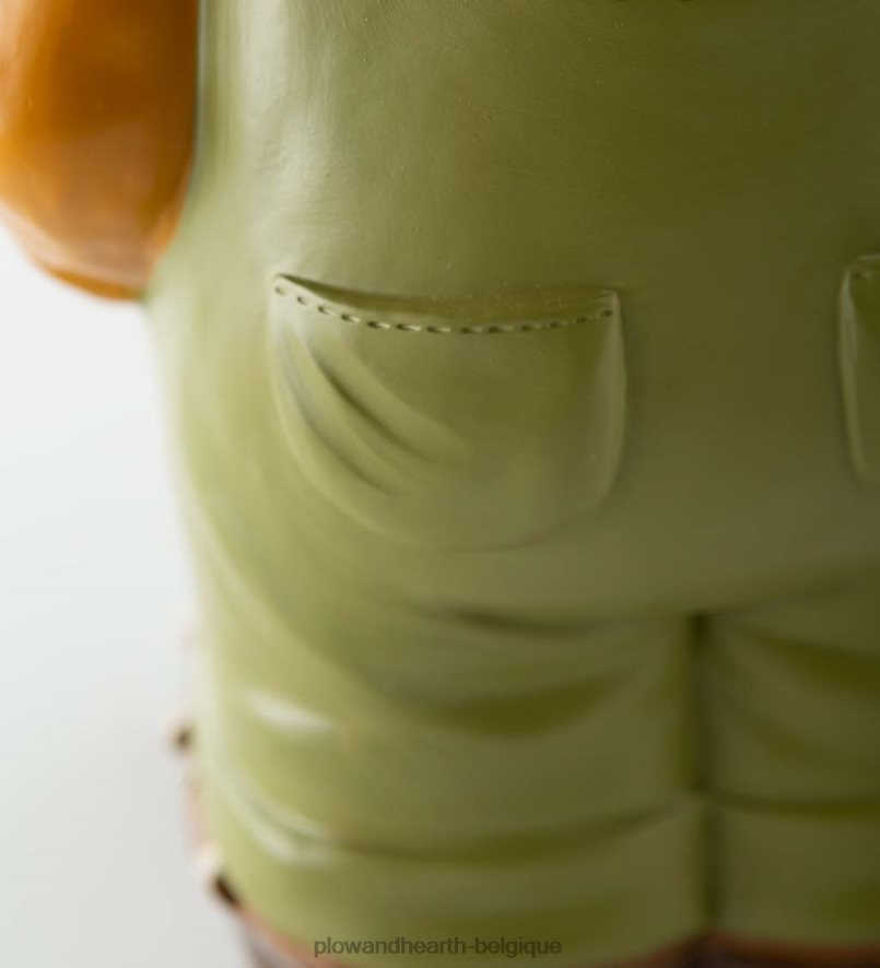 60H082201 Plow & Hearth Statue courte d'épouvantail éclairée intérieure/extérieure cour et jardin