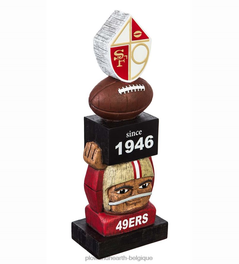 60H082214 Plow & Hearth statue de jardin de football vintage - Ravens de Baltimore cour et jardin