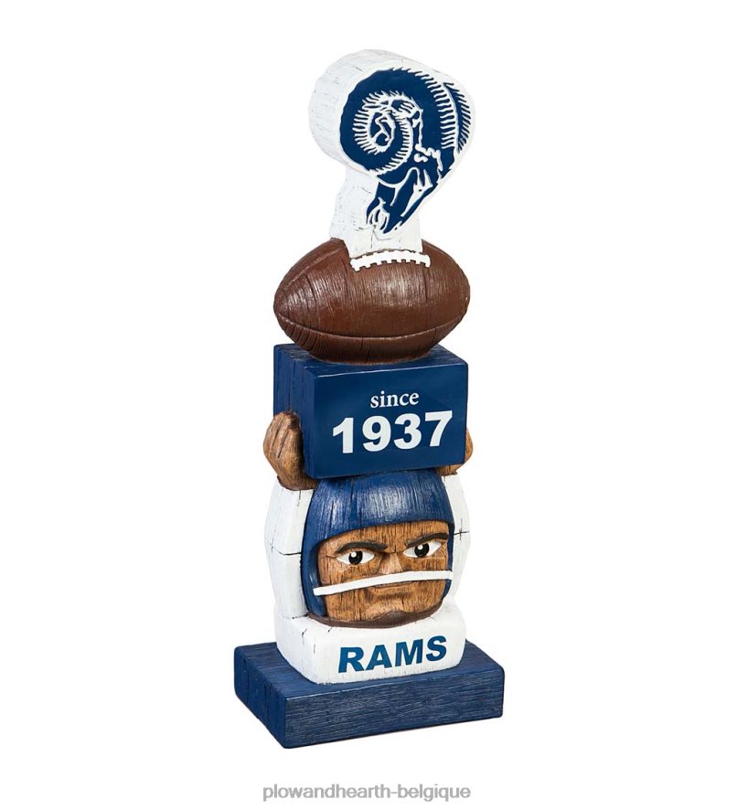 60H082214 Plow & Hearth statue de jardin de football vintage - Ravens de Baltimore cour et jardin