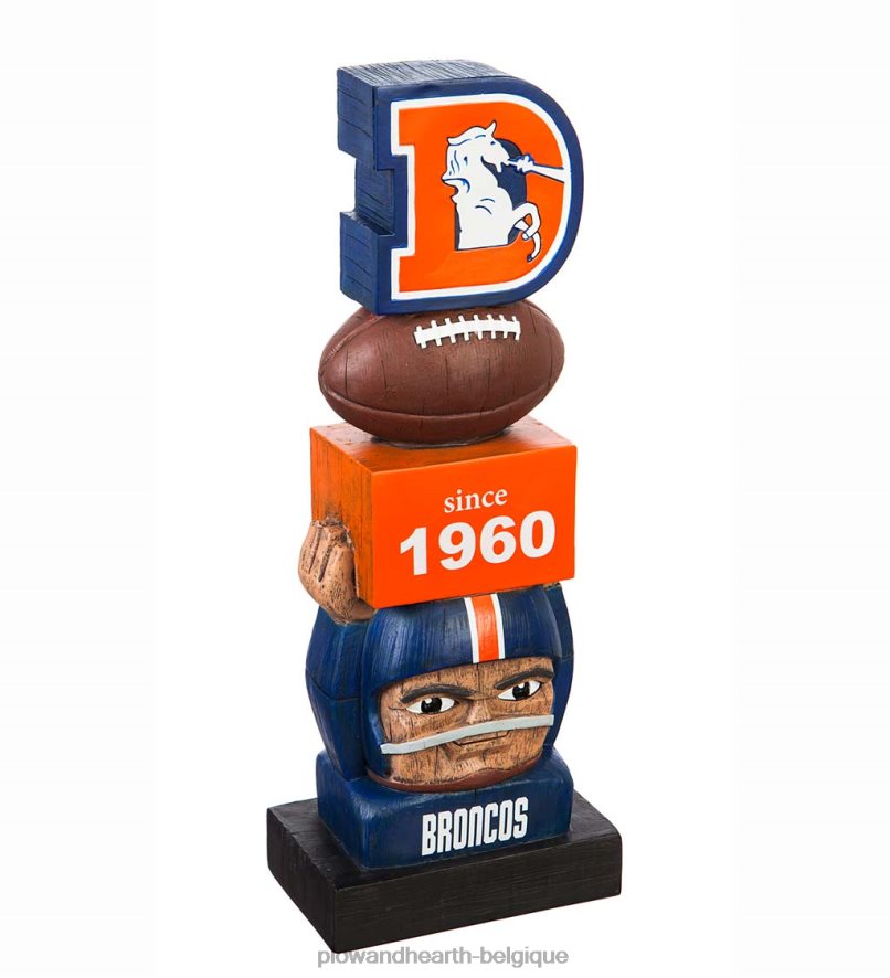 60H082214 Plow & Hearth statue de jardin de football vintage - Ravens de Baltimore cour et jardin