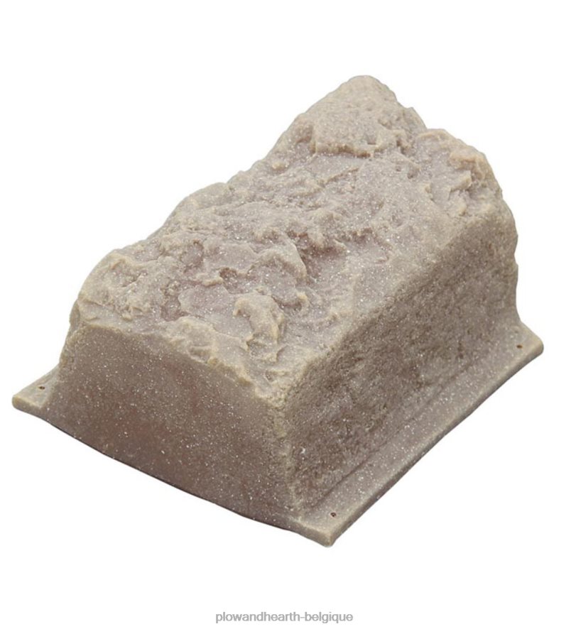 60H082673 Plow & Hearth Kit de bordure en bloc de roche simulée et barrière contre les mauvaises herbes en tissu cour et jardin