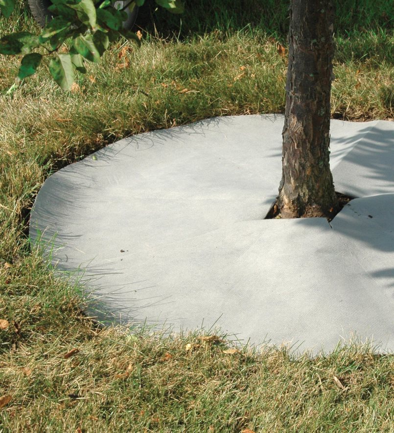 60H082673 Plow & Hearth Kit de bordure en bloc de roche simulée et barrière contre les mauvaises herbes en tissu cour et jardin