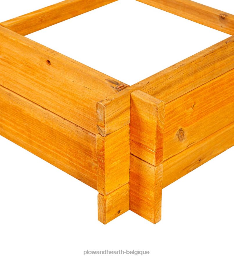 60H0821000 Plow & Hearth lit de jardin surélevé en bois cour et jardin