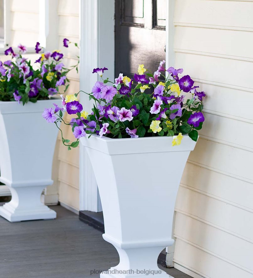 60H082999 Plow & Hearth remplissage d'urne en faux pétunia - rose cour et jardin