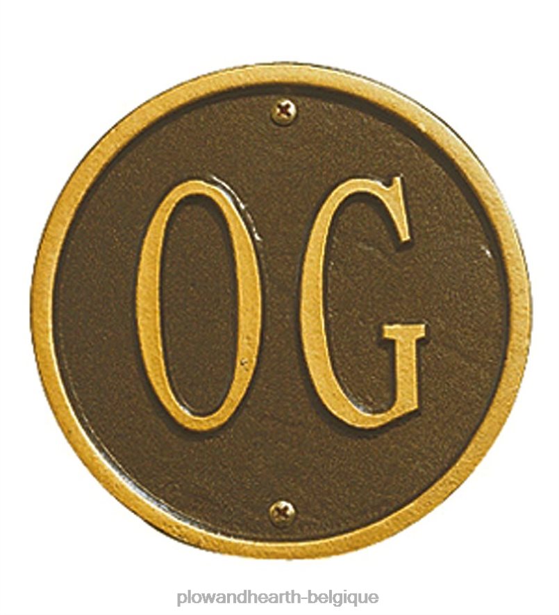 60H082716 Plow & Hearth plaques d'adresse cour et jardin