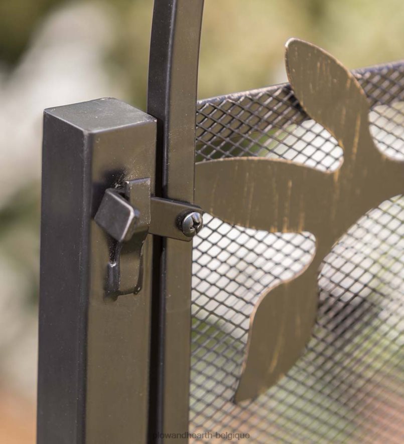 60H082661 Plow & Hearth Portail de jardin autonome arqué en métal avec motif arbre de vie cour et jardin