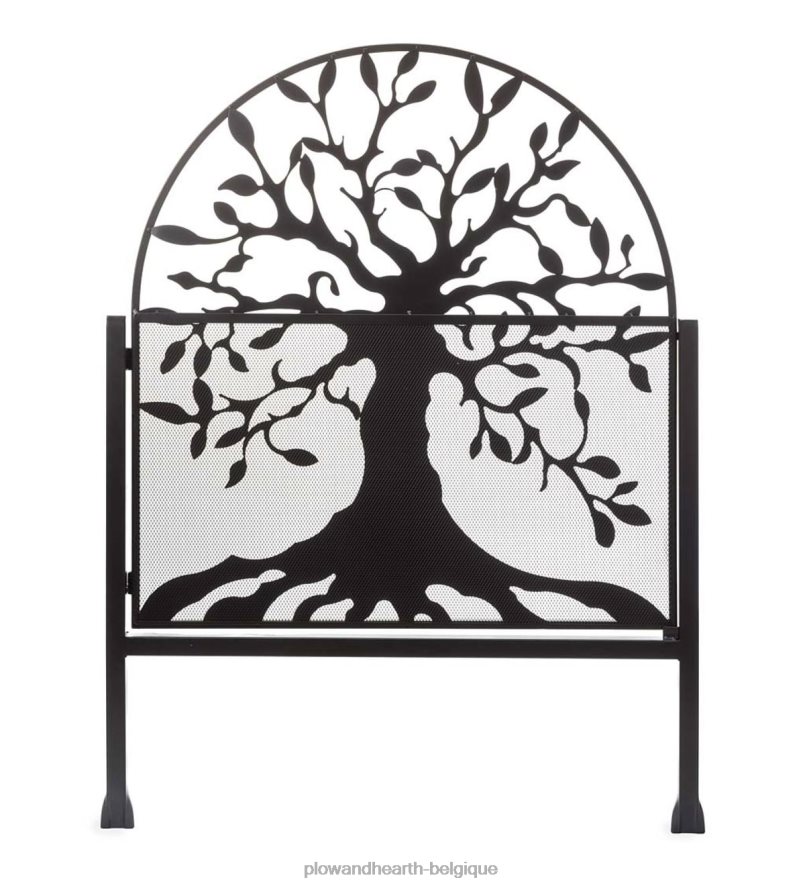 60H082661 Plow & Hearth Portail de jardin autonome arqué en métal avec motif arbre de vie cour et jardin