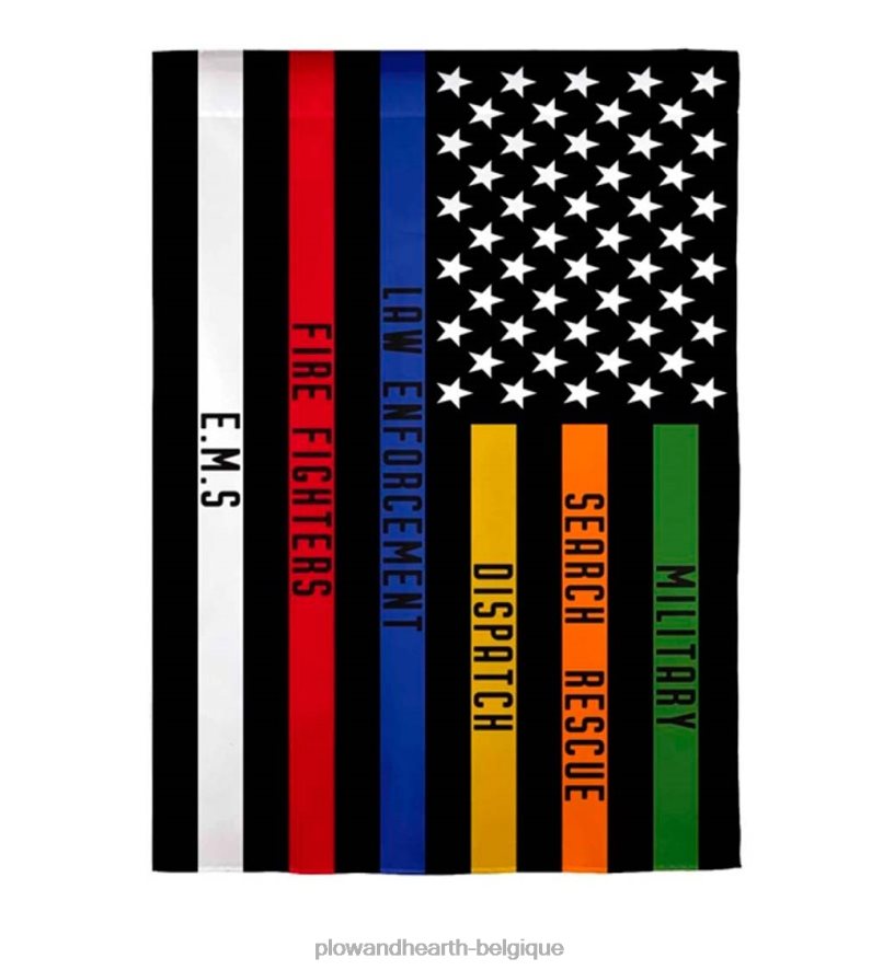 60H082308 Plow & Hearth drapeau en daim de jardin à ligne mince cour et jardin