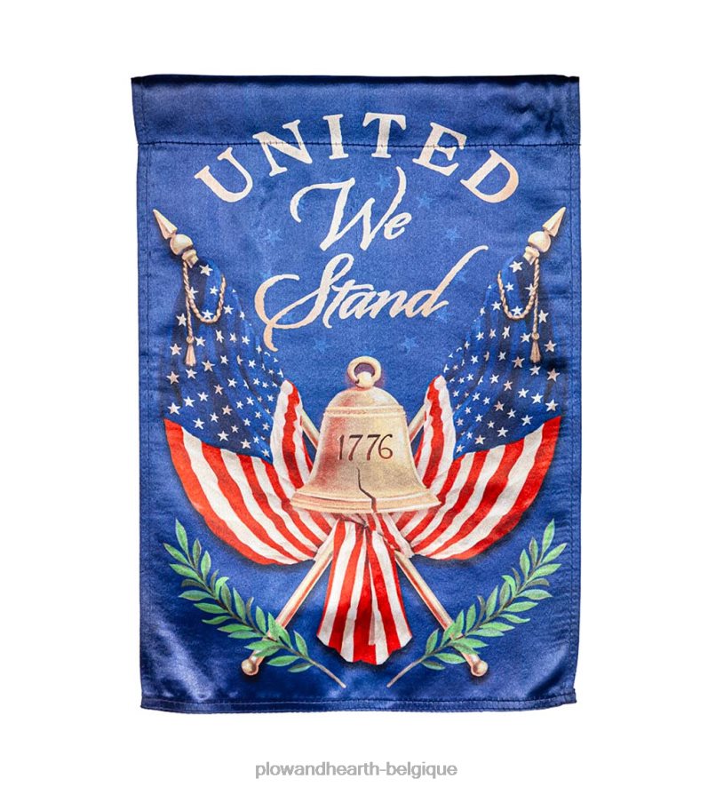 60H082315 Plow & Hearth Drapeau de lustre de jardin, nous sommes unis, nous sommes cour et jardin