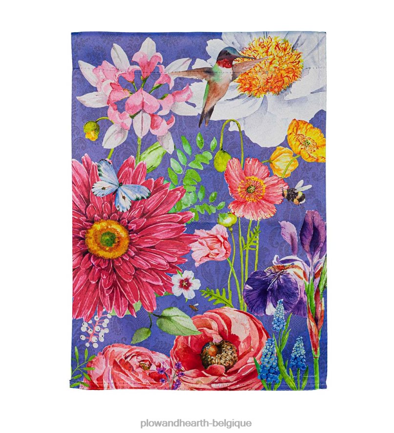 60H082567 Plow & Hearth drapeau de jardin en daim de jardin anglais cour et jardin