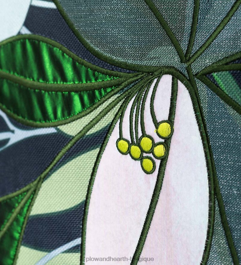 60H082620 Plow & Hearth drapeau du domaine de bienvenue botanique cour et jardin