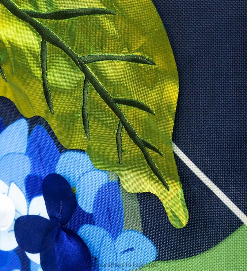 60H082624 Plow & Hearth drapeau du domaine de bienvenue hortensia cour et jardin