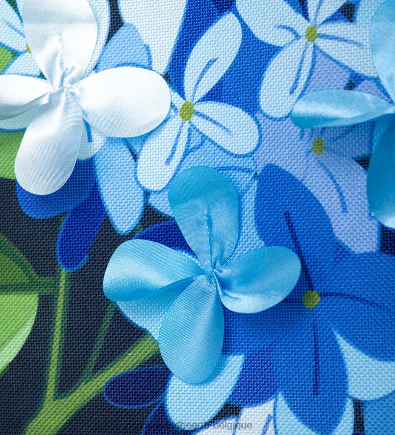 60H082624 Plow & Hearth drapeau du domaine de bienvenue hortensia cour et jardin