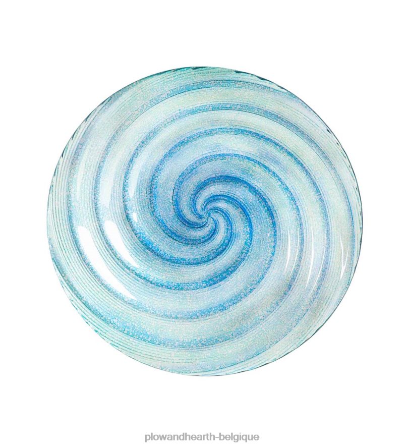 60H082854 Plow & Hearth Bain d'oiseaux en verre avec support papillon découpé au laser cour et jardin