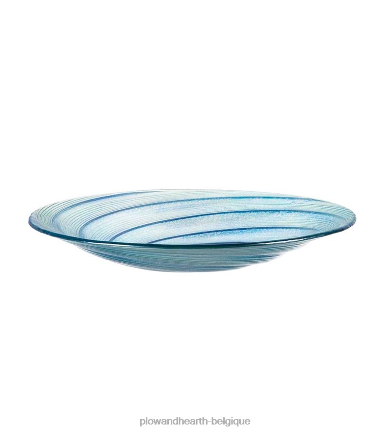 60H082854 Plow & Hearth Bain d'oiseaux en verre avec support papillon découpé au laser cour et jardin