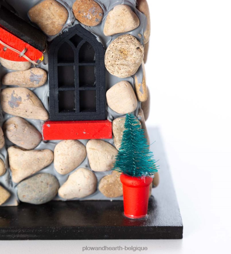 60H082860 Plow & Hearth Nichoir de Noël éclairé cour et jardin