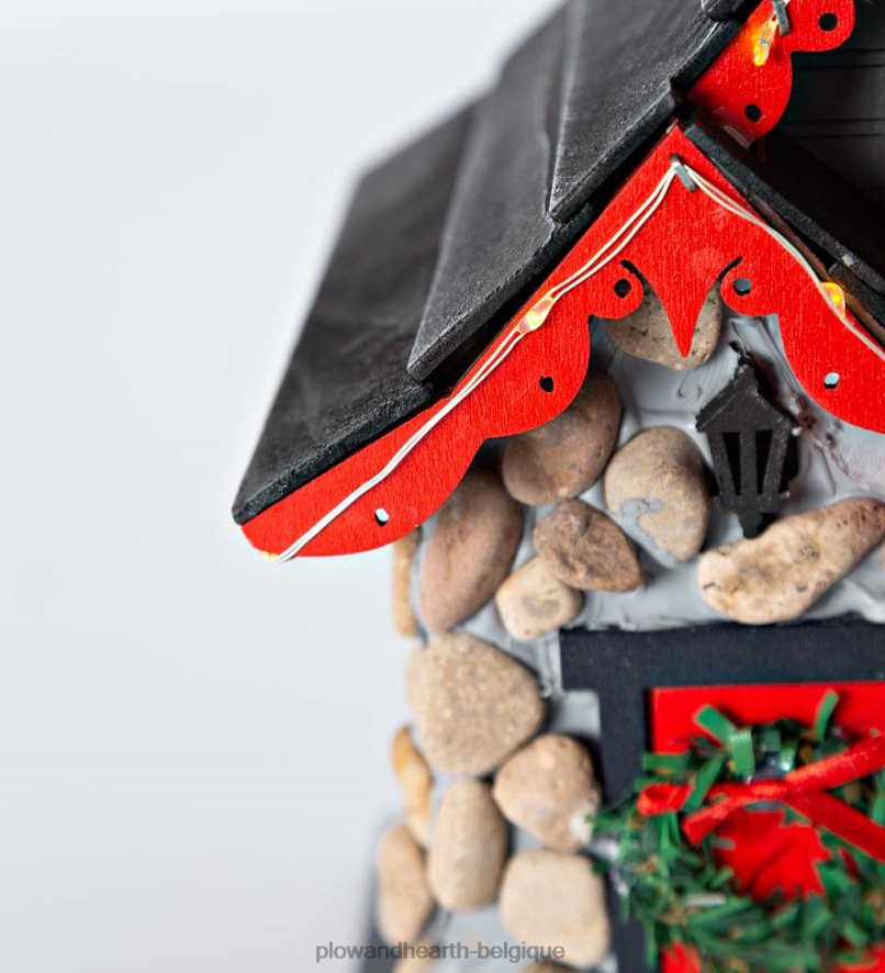 60H082860 Plow & Hearth Nichoir de Noël éclairé cour et jardin