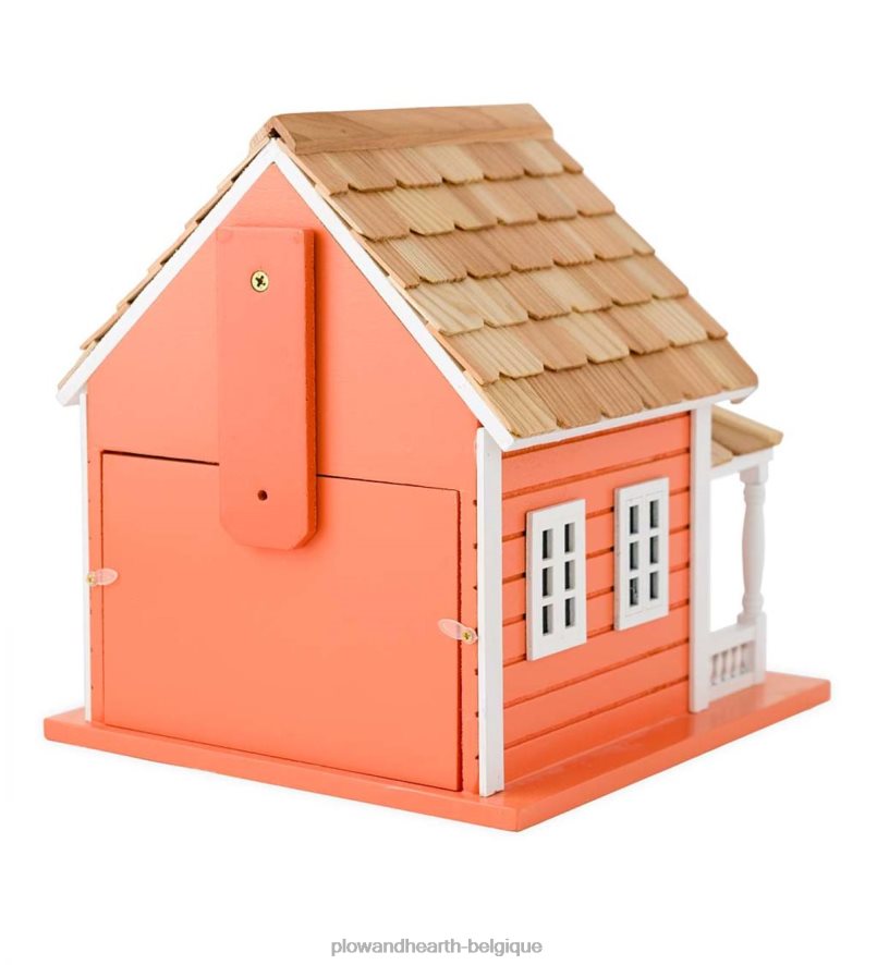 60H082880 Plow & Hearth Ensemble nichoir en bois et poteaux sur pied daze d'automne cour et jardin