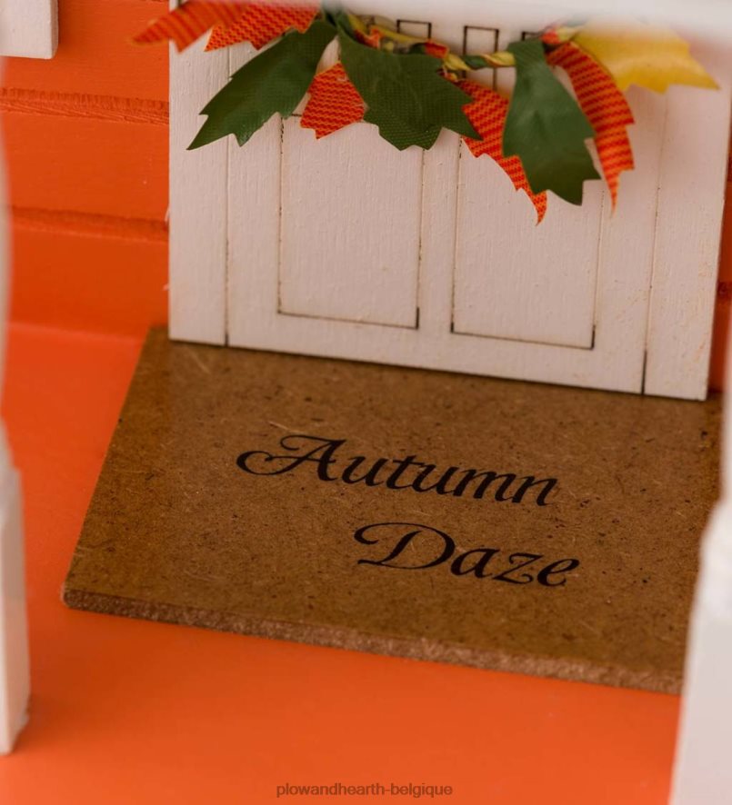 60H082880 Plow & Hearth Ensemble nichoir en bois et poteaux sur pied daze d'automne cour et jardin