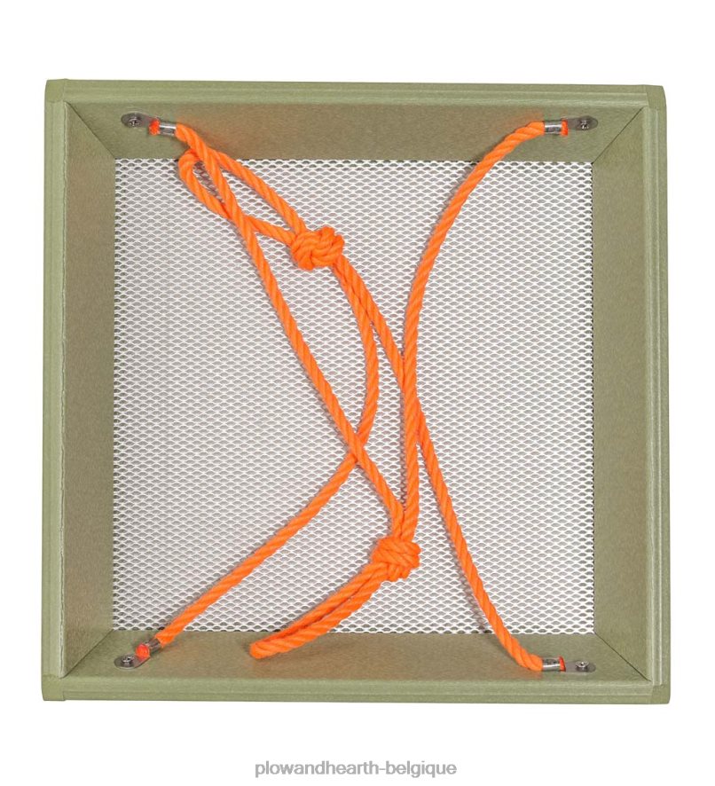 60H082757 Plow & Hearth Mangeoire à oiseaux à plateau suspendu en poly-bois recyclé coloré - bleu cour et jardin